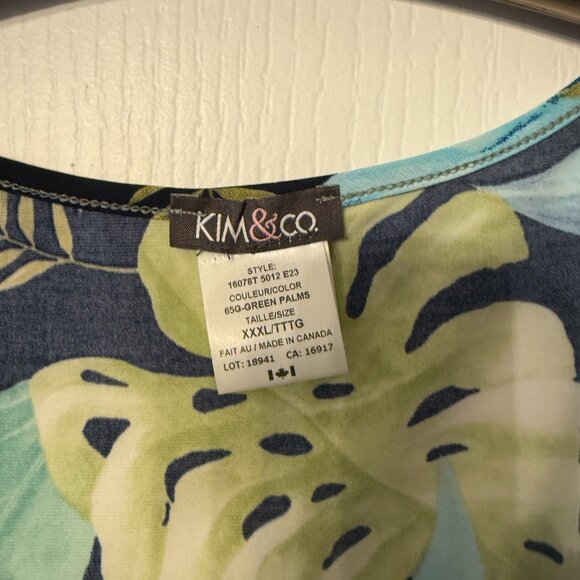 Multi Colour Leave Sleeveless Top - Picture 2 of 2
